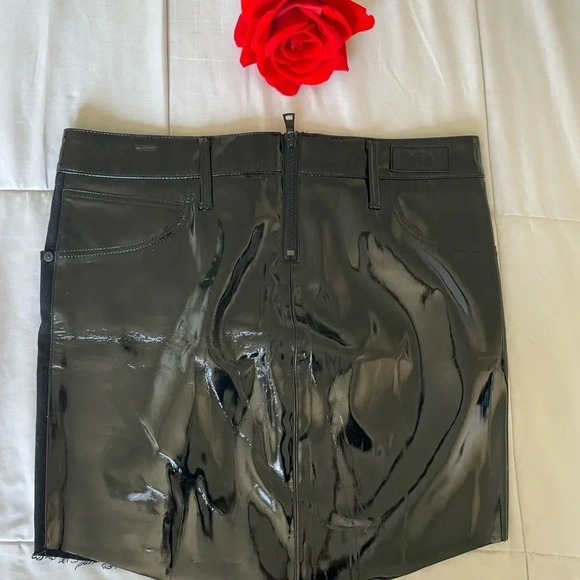 RtA Simon denim Patent mini skirt - Picture 12 of 16